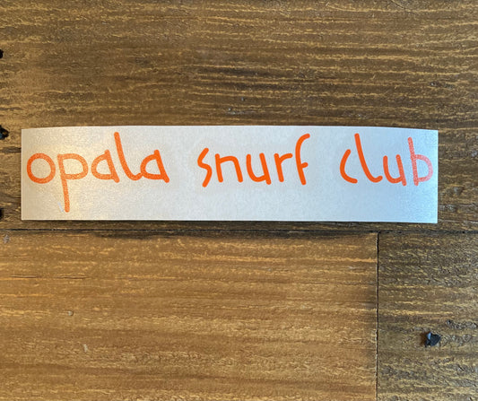 Tangerine opala font sticker